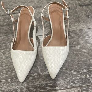 Nordstrom rack white kitten pumps
